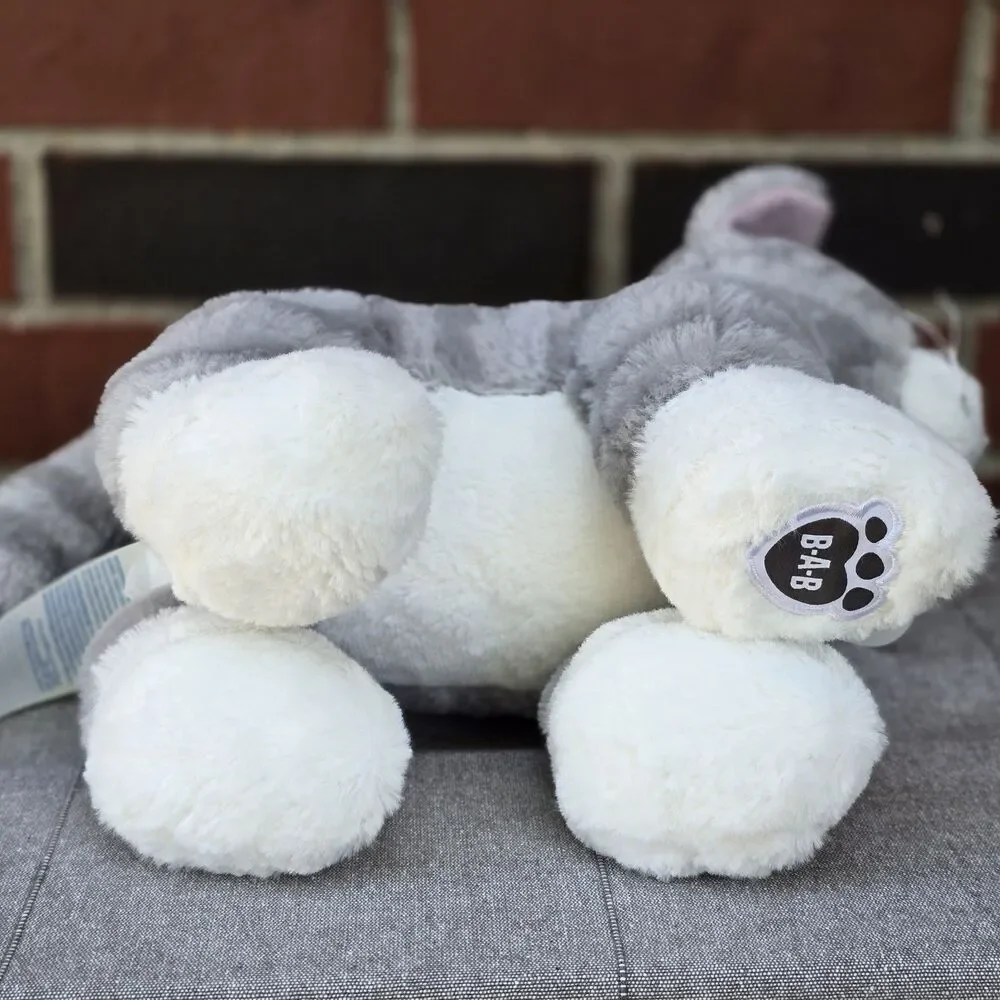 Build-A-Bear Workshop Promise Pets Grey & White Cat Plush Heterochromia Eyes